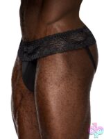 Sassy Lace Skirt Jock in Black – L/XL - Image 2