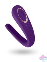 Satisfyer Double Classic Couples Vibrator – Purple - Image 2