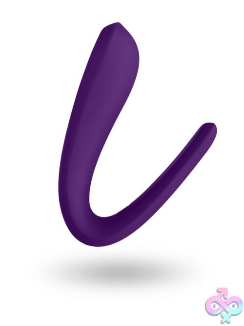 Satisfyer Double Classic Couples Vibrator – Purple - Image 3