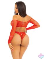 Say My Name Rhinestone Crotchless Teddy - Image 2