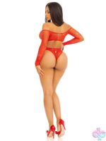Say My Name Rhinestone Crotchless Teddy - Image 3