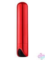 Shiny Mini Bullet Vibrator in Red by Luv Inc - Image 2