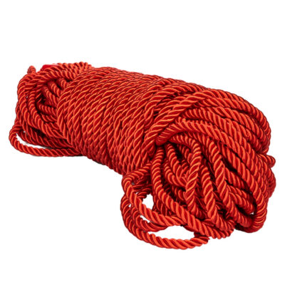 Scandal BDSM Rope 98.5ft 30m Red by CalExotics — shibari-friendly cotton bondage rope coil