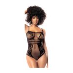 Scarlett Fishnet Bodysuit - Os - Black