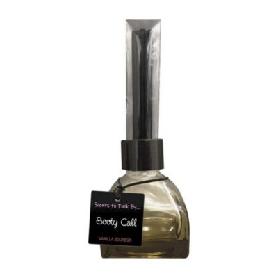 Booty Call vanilla-bourbon aphrodisiac reed diffuser clear bottle by Kheper Games