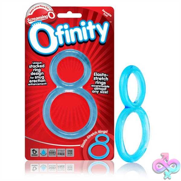 Discreet-Toys-Screaming-O-Ofinity-Double-Ring-Blue-Ofy-Bu-110E Ofinity Double Ring - Image 1