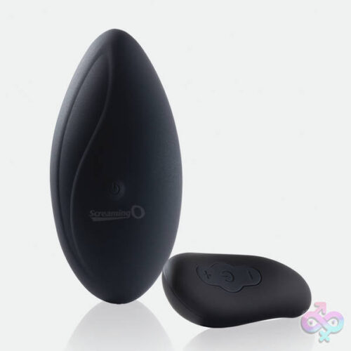 Screaming O Sex Toys - Premium Ergonomic Remote Panty Set - Black - Each