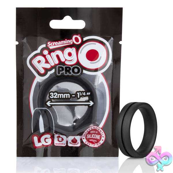 Discreet-Toys-Screaming-O-Ringo-Pro-Lg-Black-Each-Rp1-Bl-101E Ringo Pro Lg - Black - Each - Image 1