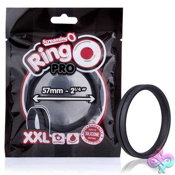 Discreet-Toys-Screaming-O-Ringo-Pro-Xxl-Black-Each-Rp3-Bl-101E Ringo Pro Xxl - Black - Each - Image 1