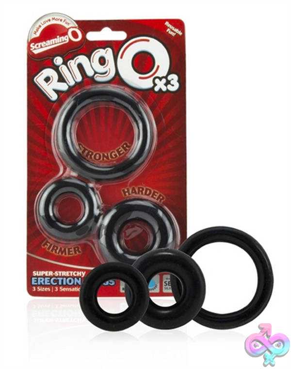 Discreet-Toys-Screaming-O-Ringo-X3-Black-Each-Rngo-3P-110E Ringo X3 - Black - Each - Image 1