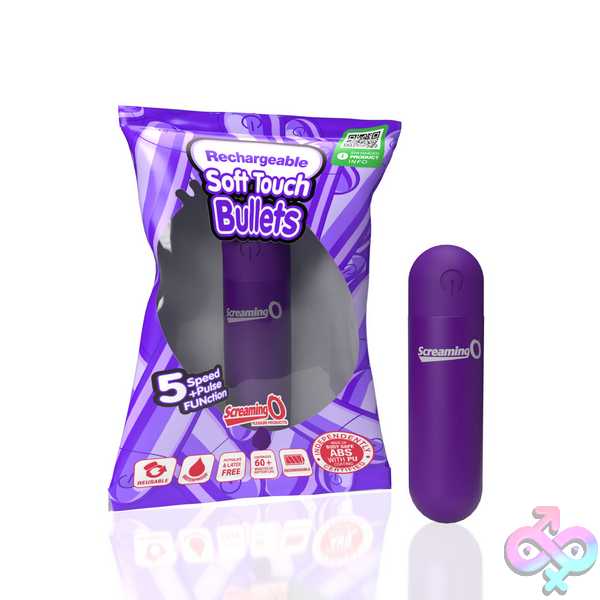 Discreet-Toys-Screaming-O-Soft-Touch-Rechargeable-Bullet-Purple-So-Arbs-Pu Screaming O Soft Touch Rechargeable Bullet -Purple - Image 1