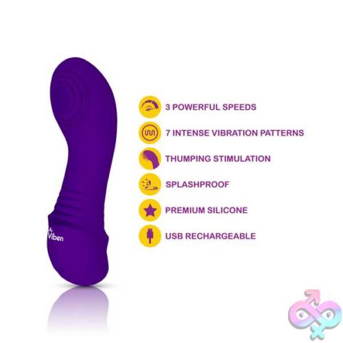 Sebela Mini Thumping G-Spot Vibe - Violet - Image 3