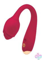 Secret Kisses Rosegasm Long Stem Flexi G-Spot Vibe Rose - Red
