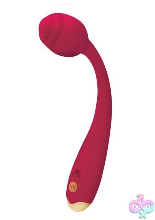 Secret Kisses Rosegasm Long Stem Flexi G-Spot Vibe Rose - Red - Image 3
