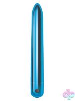 Secret Lover Rechargeable Slimline Vibrator – Blue - Image 2