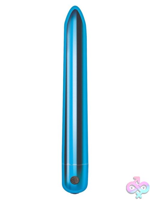 Secret Lover Rechargeable Slimline Vibrator – Blue - Image 2