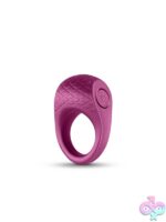 Seduction Levi Vibrating Cock Ring – Metallic Burgundy - Image 2