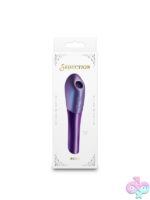 Seduction Nuvo metallic purple mini vibe with silicone air pulse tip by Ns Novelties