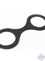 Sei Mio Handi-Cuffs Large Silicone Restraints – Black - Image 3