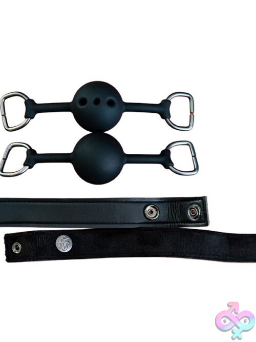 Sei Mio Silent Authority Progressive Interchangeable Ball Gag Set – Black - Image 2