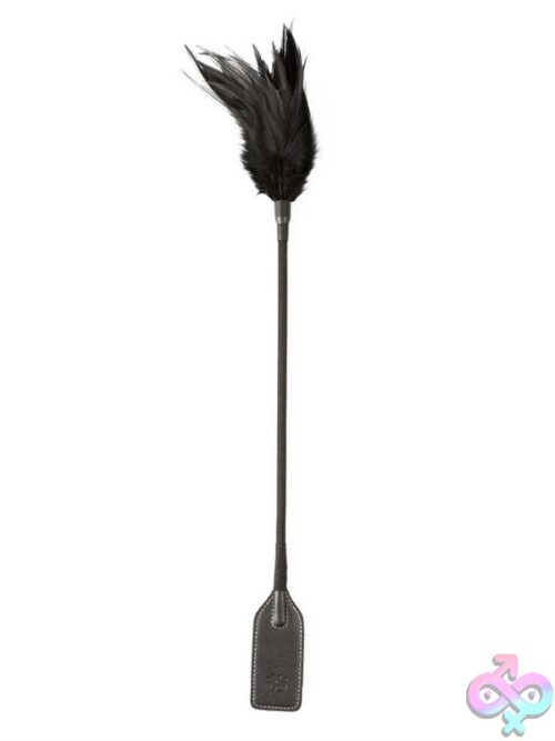 Sei Mio Slap And Tickle Crop &Amp; Tickler – Black - Image 2