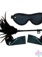 Sei Mio Strict Tease Ribbon Ties, Blindfold & Tickler Kit - Image 2