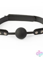 Sei Mio Strictly Come Quietly Soft Silicone Ball Gag – Black - Image 2