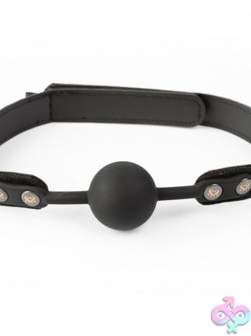 Sei Mio Strictly Come Quietly Soft Silicone Ball Gag – Black - Image 2