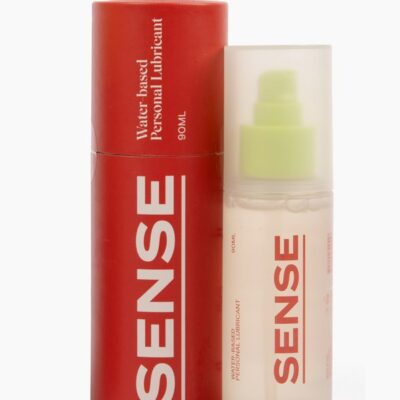 Sense Waterbased Lubricant 90 ml white bottle — pH-balanced aloe vera formula by Sense
