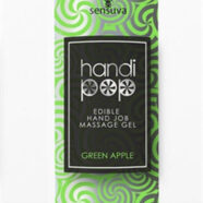 Sensuva Sex Toys - Handi Pop Handjob Massage Gel - Green Apple - 4.2 Oz.