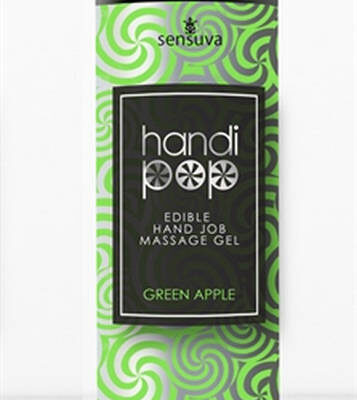 Handjob Massage Gel Green Apple by Sensuva Handi Pop 4.2 oz pump bottle