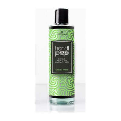 Handjob Massage Gel Green Apple by Sensuva Handi Pop 4.2 oz pump bottle