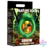 Serpentine Silicone Cock Ring - Green