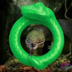 Serpentine Silicone Cock Ring - Green - Image 7