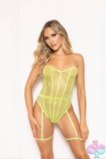 Fishnet and Strappy Elastic Teddy - Image 3