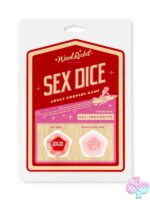 Red 12-sided couples dice game set by Wood Rocket