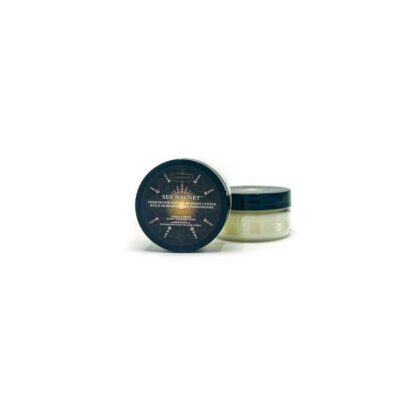 Pheromon Massage Candle Vanilla Amber by Kama Sutra — 1.7 oz glass jar with navy lid