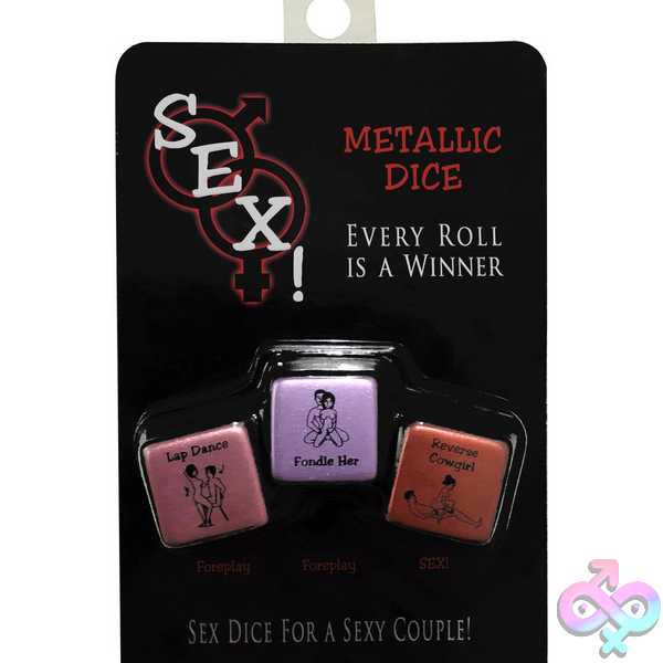 Discreet-Toys-Sex-Metallic-Dice-Kg-Bgr122 Sex! Metallic Dice - Image 1