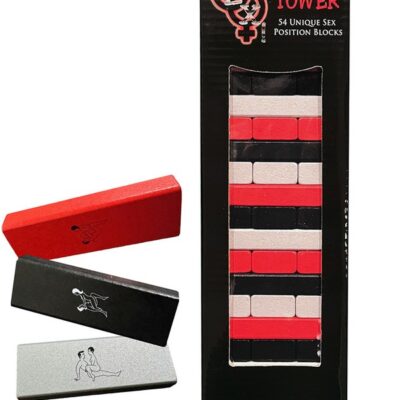 couples party game Sex! Tower by Kheper Games with 54 printed position blocks