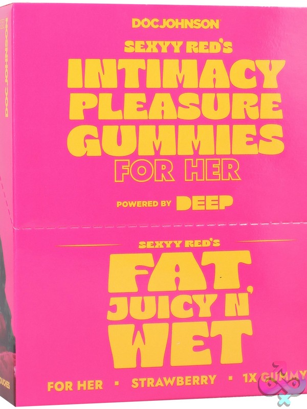 Discreet-Toys-Sexyy-Red-Hers-Sexual-Stimulation-Gummies-Fat-Juicy-N-Wet-12Ct-Strawberry-Nu-Dj1375-20Bx Strawberry Sexual Stimulation Gummies 12-Count Pink Pack By Doc Johnson