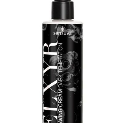 8 oz Dark Temptations moisturizing shaving cream in white by Sensuva