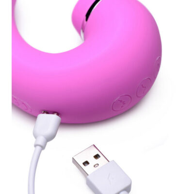 Shegasm 5 Star 10x Tapping G-Spot Vibe With Suction Pink by XR Brands