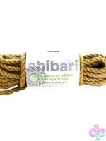 Brown natural hemp bondage rope coiled at 10 meters by Shibari