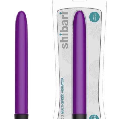 9-inch purple vibrator with smooth finish by Shibari