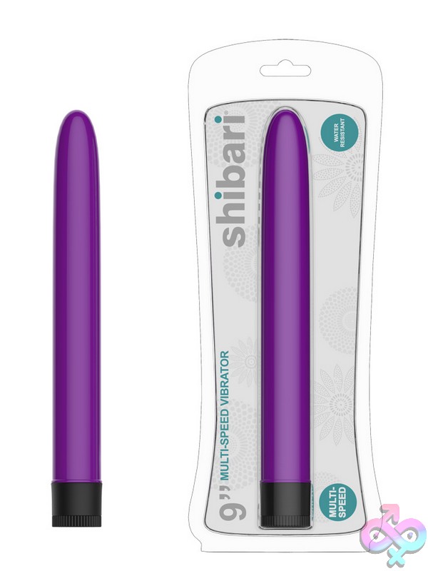 Discreet-Toys-Shibari-9-Vibe-Purple-Nu-Sw-0770 9-Inch Purple Vibrator With Smooth Finish By Shibari