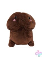Soft polyester penis stuffy plushie approximately 11.80 inches available in black brown and pink