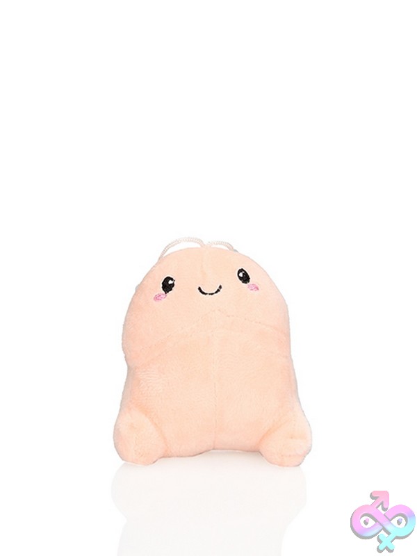 Discreet-Toys-Short-Penis-Stuffy-3-94-Flesh-Nu-St-Sli218Fle Soft Plush Penis Stuffed Animal In Pink And Brown Available At Discreet Toys