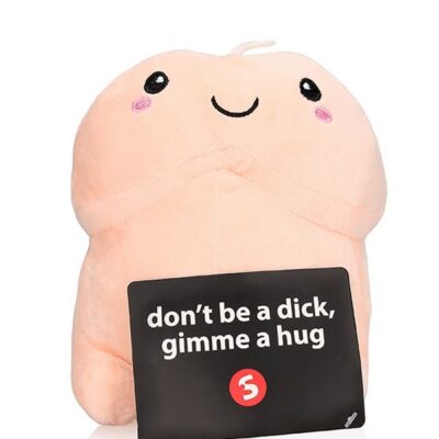 8-inch beige cotton plush penis stuffy novelty gag gift by Shots Toys