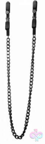 Shots Ouch! Sex Toys - Adjustable Nipple Clamps - Black