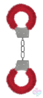 Shots Ouch! Sex Toys - Beginner's Furry Handcuffs - Red